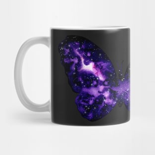 Watercolor Space Butterfly Mug